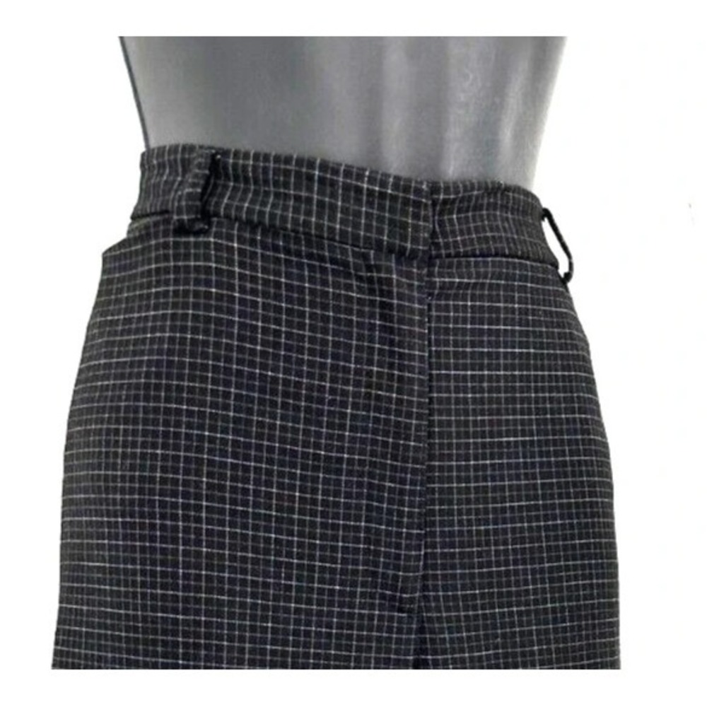 Liz Claiborne Liz Sport Womens Casual Pants Size 14 Black Windowpane Check Print - Picture 7 of 13